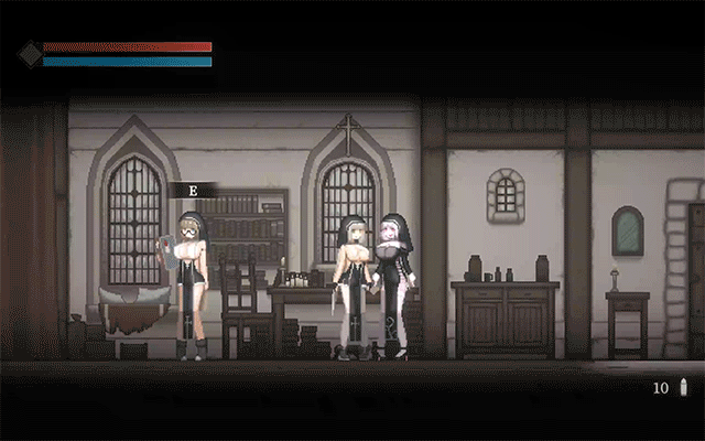 CN新作【动作ACT/横版闯关/修女异种X/像素全动态2C】Sister Virodar V0.15 官方中文版【400MB/新作】-ACG游戏姬
