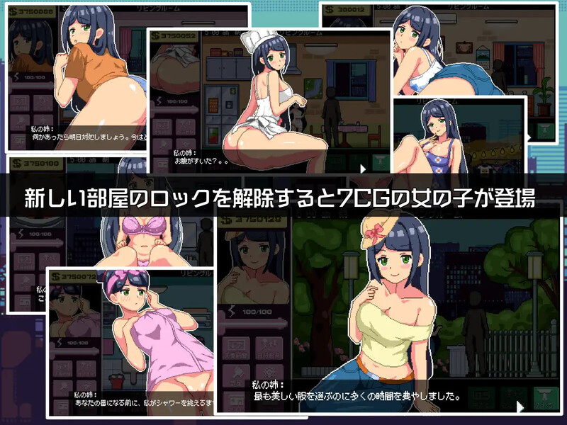 图片[4]-DL11月新作【养成SLG/日常生活/像素全动态】与姐姐同住（姉と住む）V1.0 机翻汉化【400MB】-ACG游戏姬