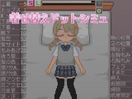 新作[像素互动SLG/睡奸/动态] 换装点阵模拟 着せ替えドットシミュ 生肉版 [750M]-ACG游戏姬