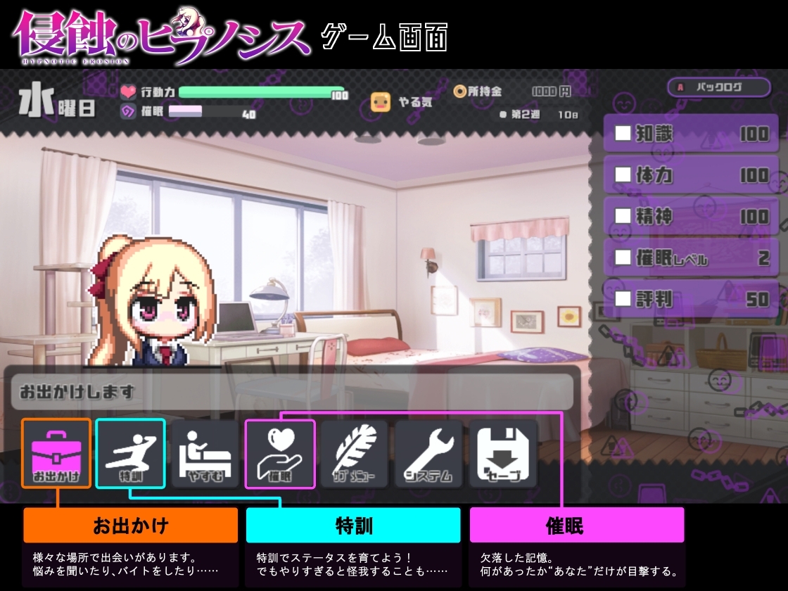 新作[互动SLG/像素动态] 侵蚀的催眠·后记 侵蝕のヒプノシスAfterstory 生肉版 [PC+安卓-2.50G]