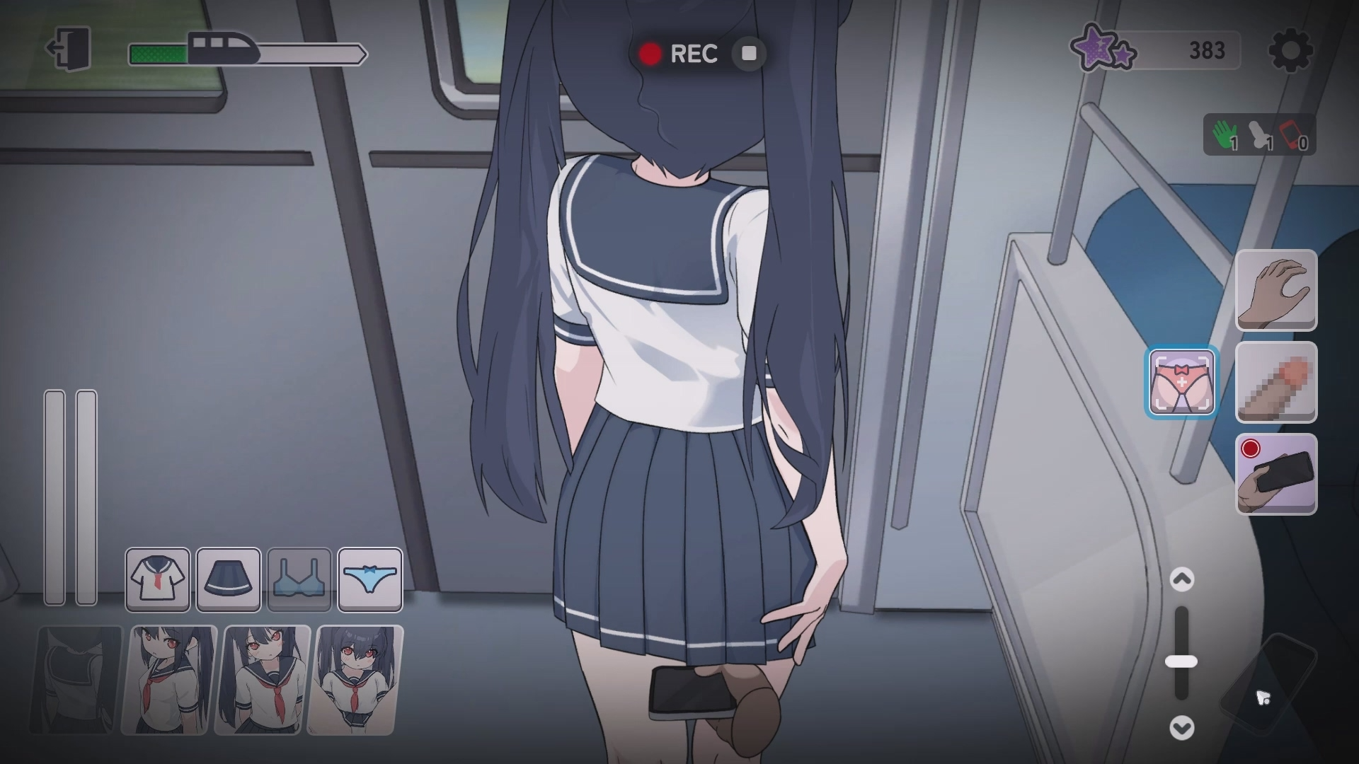 图片[4]-新作[互动SLG/抚摸触摸/动态] 通勤电车、被偷拍的少女 通勤電車、盗撮される少女 机翻版 [1.50G]-ACG游戏姬