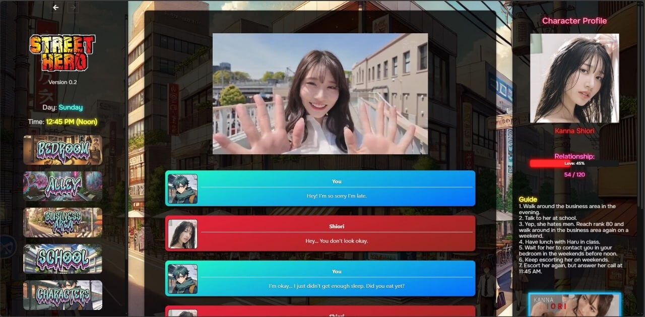 图片[2]-更新[亚洲风HTML/真人/动态] 街头英雄 Street Hero V0.4b 浏览器转中文 [6.80G]-ACG游戏姬