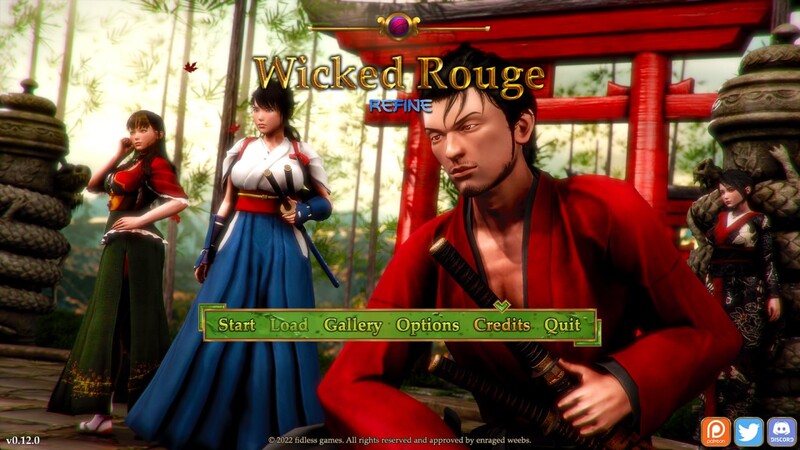新汉化[亚洲风/神作RPG/和服/古风] 邪恶的胭脂 Wicked Rouge REFINE v1.1.0内嵌AI汉化版 [PC+安卓3.40G]-ACG游戏姬