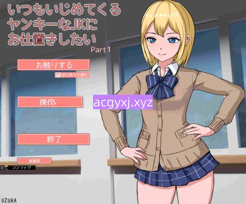 [互动SLG/触摸抚摸/动态] 想教训一下总是欺负我的不良女高中生 いつもいじめてくるヤンキーなJKにお仕置きしたい 生肉版 [1.20G]-ACG游戏姬