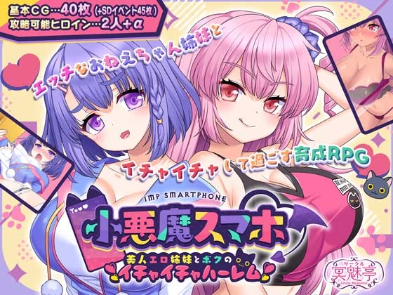 新作[日式RPG/巨乳爆乳] 小恶魔手机 ～ 与美艳姐妹的甜蜜后宫生活 小悪魔スマホ ～ 美人エロ姉妹とボクのイチャイチャハーレム V1.00.01 AI汉化版 [2.0G]-ACG游戏姬