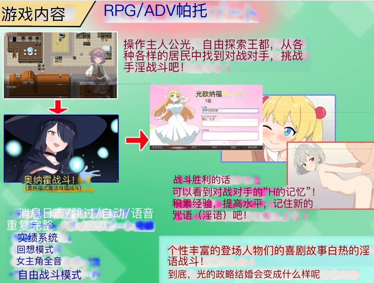 图片[4]-新作[动作RPG/战斗/魔法] 淫语大咏唱！淫語大詠唱！ AI汉化版+全回想存档 [2.10G]-ACG游戏姬