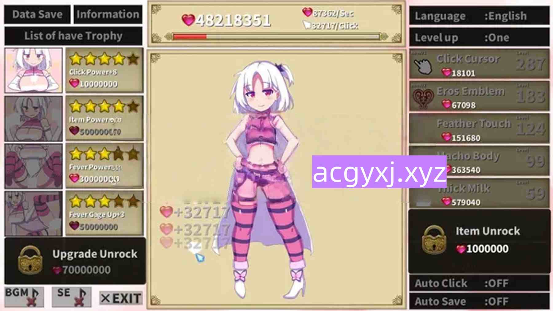 图片[2]-新汉化[日式SLG/触手抚摸/动态] 变态少女点击器 Hentai Girl Clicker AI汉化版 [830M]-ACG游戏姬