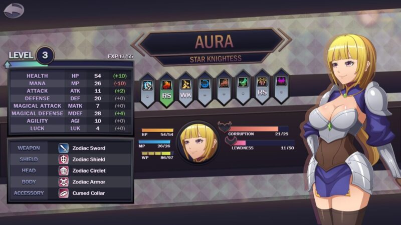 新汉化[欧美RPG/无码/幻想] 星之骑士姬奥拉 Star Knightess Aura V1.2.1 内嵌AI汉化步兵版+全回想存档 [900M]-ACG游戏姬