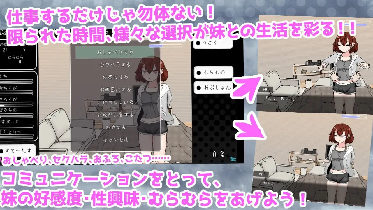 图片[3]-新作[互动SLG/触摸抚摸] 与思春期妹妹共度的亲密30天 思春期妹とえっちな30日間 AI汉化版 [1.30G]-ACG游戏姬