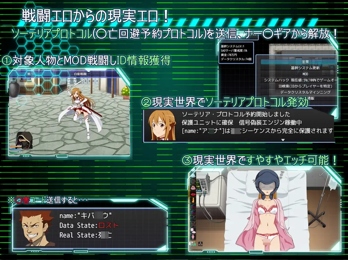 图片[3]-新作[战斗HRPG/迷X/强迫] SAO：幽灵协议 SA●: Ghost Protocol AI汉化版+全回想存档 [740M]-ACG游戏姬