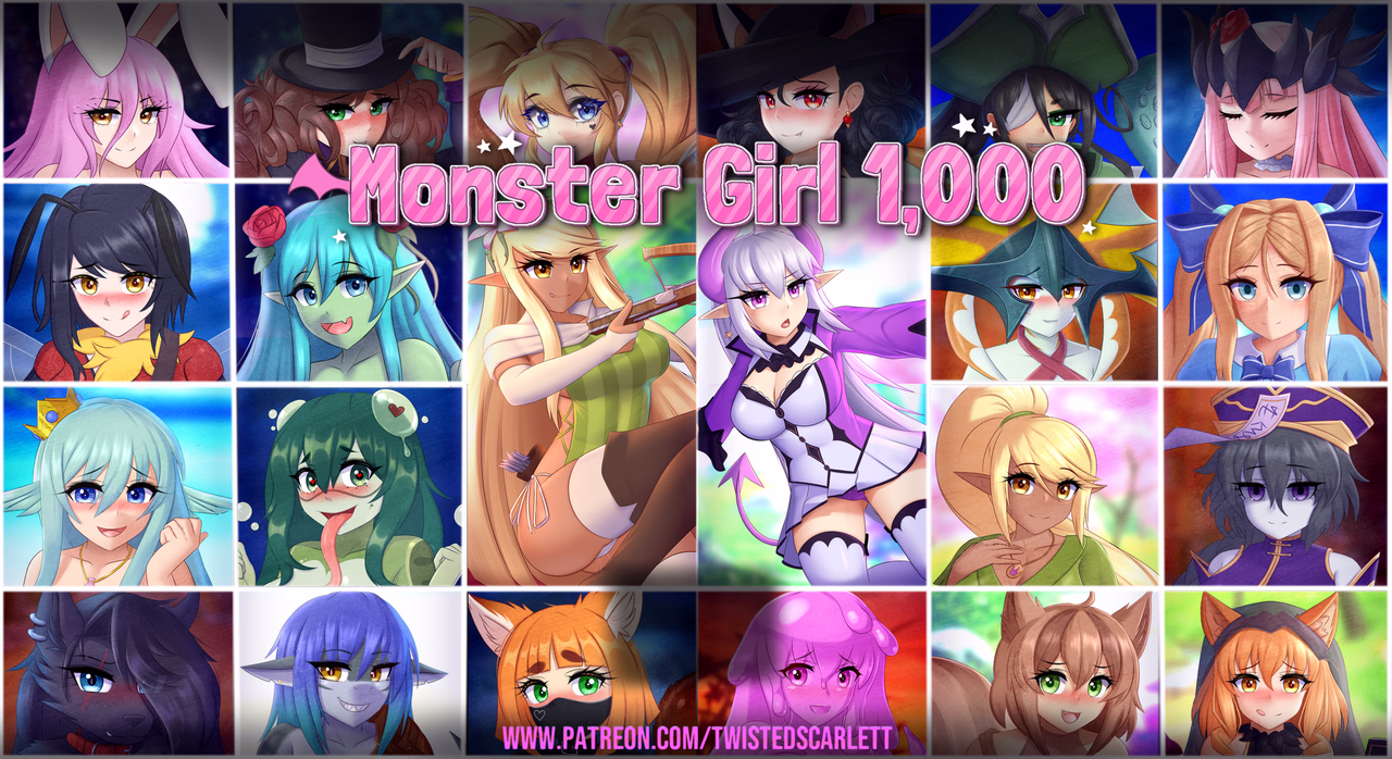 图片[1]-新汉化[日式RPG] 魔物娘1000 Monster Girl 1,000 V2.0 内嵌AI汉化步兵版 [970M]-ACG游戏姬