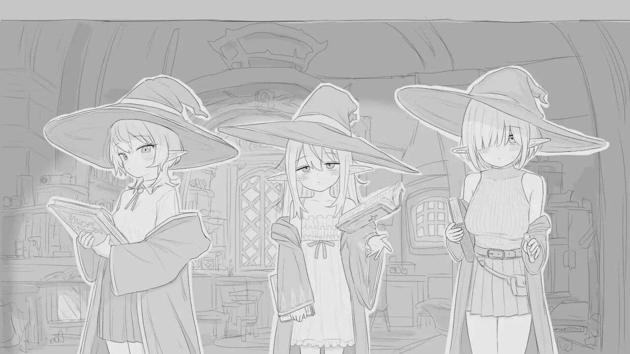 图片[2]-新汉化[互动SLG/触摸抚摸/动态] 与隐居魔女的30天 隠居魔女との30日間 内嵌AI汉化版+自由模式 [970M]-ACG游戏姬