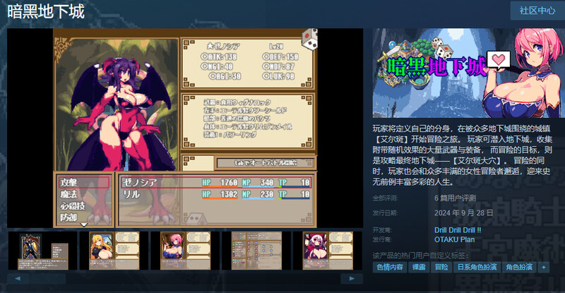 [冒险3D/JRPG] 暗黑地下城 Dungeon And Darkness V1.1 STEAM官中版 [600M]-ACG游戏姬