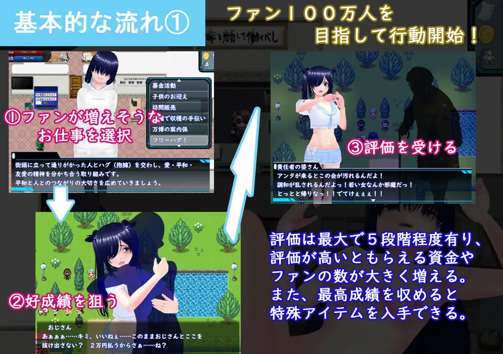 图片[2]-新作[探索RPG/巨乳爆乳] 目标是！成为阴暗角色和顶级偶像！ めざせ！ 陰キャとTOPアイドルを！ AI汉化版+全回想存档 [1.90G]-ACG游戏姬